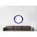Ellipse 39 X 35 inch Glossy Royal Blue Wall Mirror